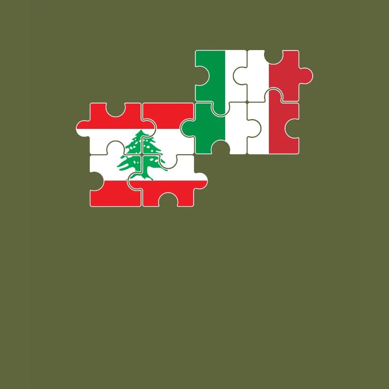 Drapeau du Liban, de l’Italie, du Liban