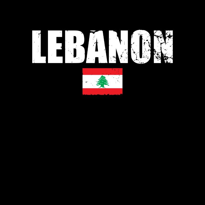 Libanon Vintage Libanesische Flagge Libanese