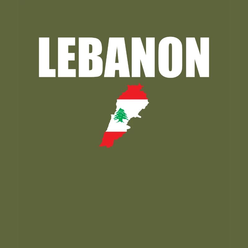 Carte du Liban Drapeau Libanais Libanais