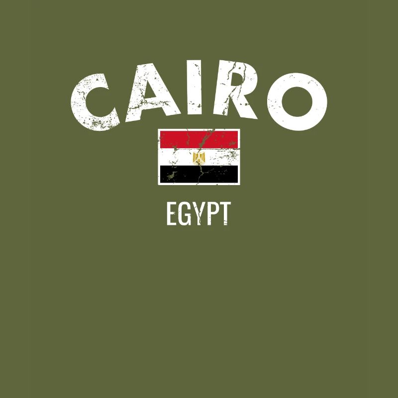 Le Caire Vintage Egypte Egypte Egypte Drapeau Egyptien Egyptien