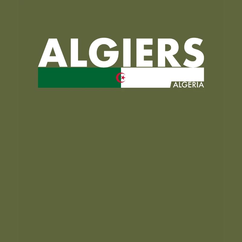 Alger Algérie Drapeau Algérien Algérien