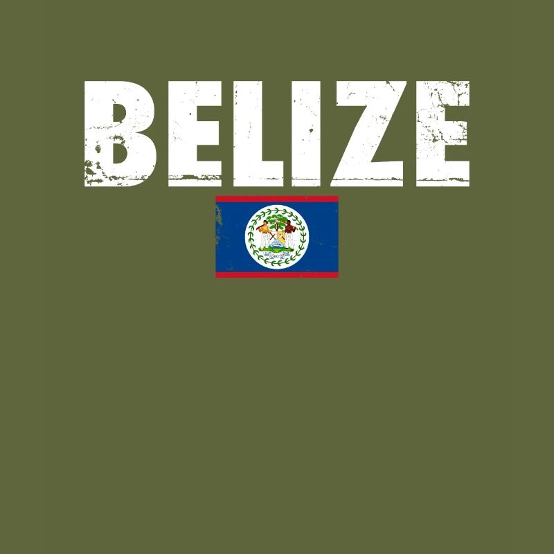 Belize Vintage Belizean Flag Belizean