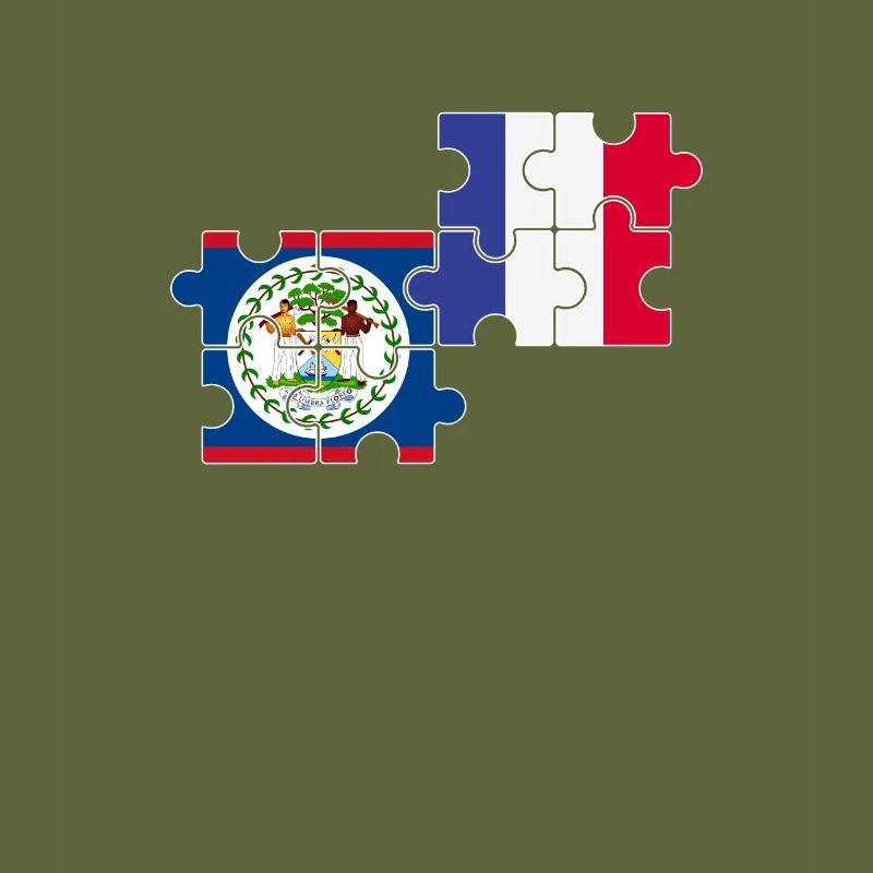 Belize Frankreich Flagge Belizer
