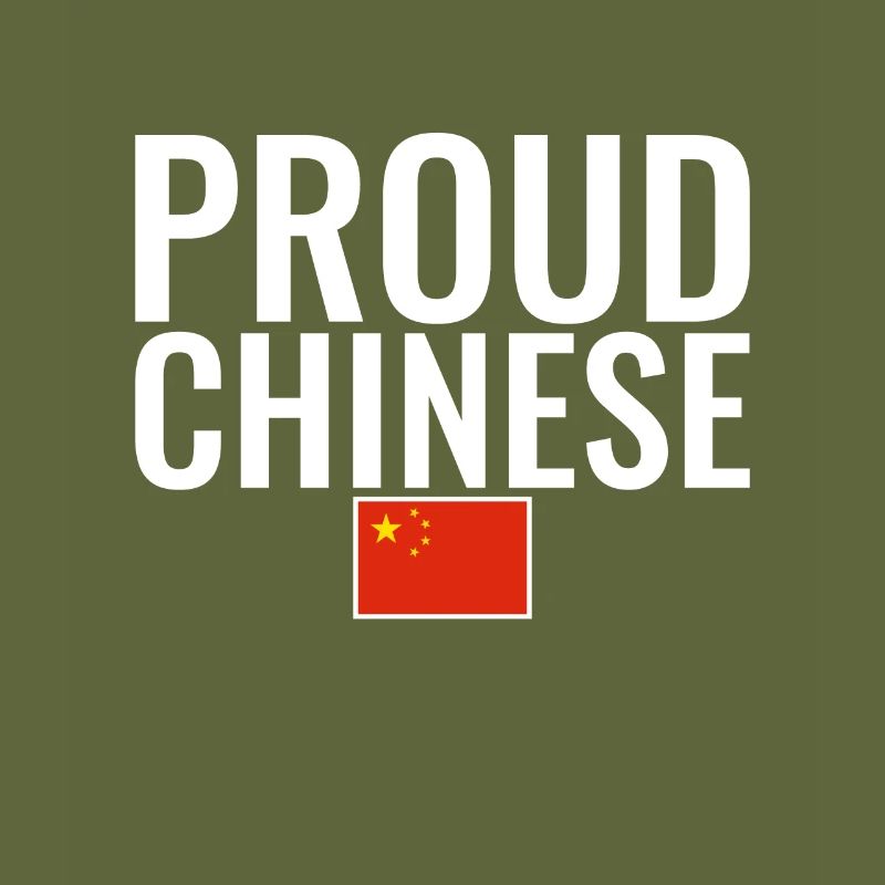 Fier drapeau chinois chinois