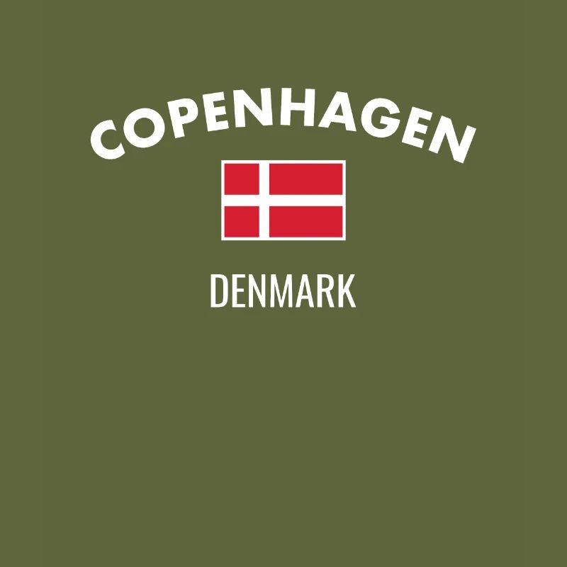 Copenhague Danemark Drapeau danois Proud Dane