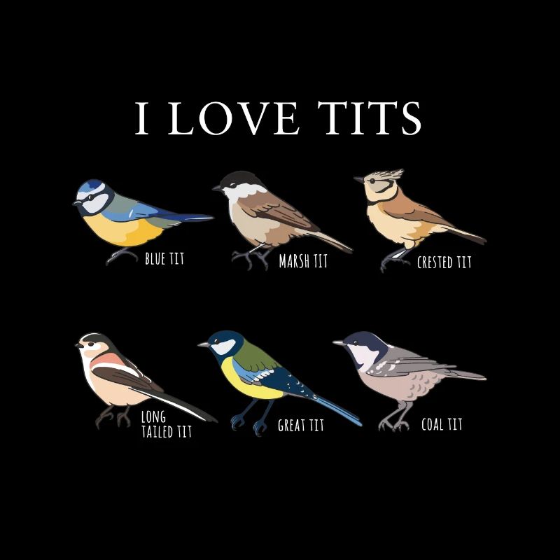 Drôle "J'aime les seins" Cadeau d'observation des oiseaux