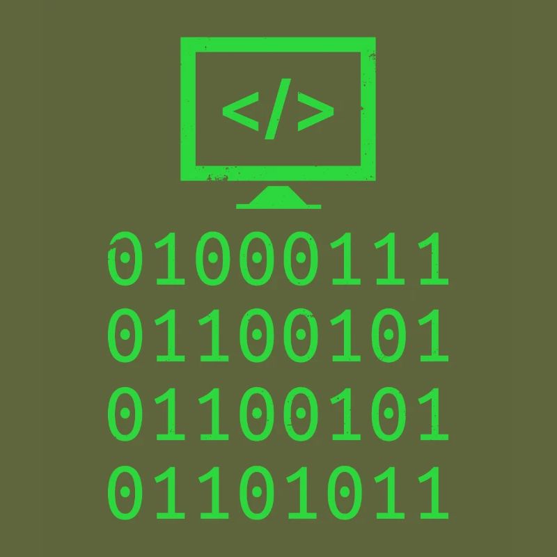 Cadeau de programmation de codage de code binaire