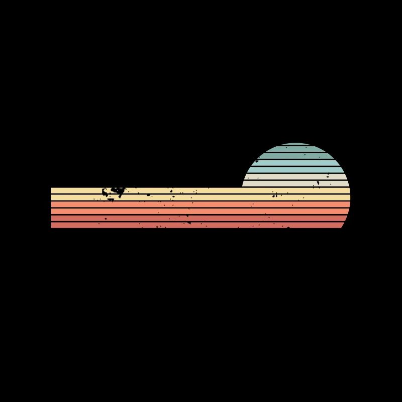 Rétro Horizontal Vintage Sunset