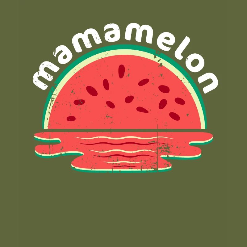 Mamamelon Pastèque Mama Mignon Coucher de soleil d’été