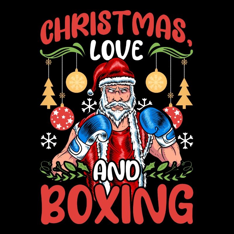 Christmas Love Boxing Boxer Weihnachtsgeschenk