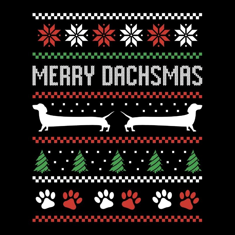 Teckel Saucisse Chien Pull de Noël moche