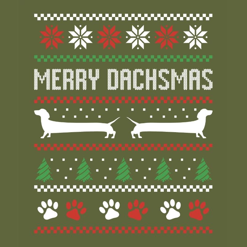 Teckel Saucisse Chien Pull de Noël moche