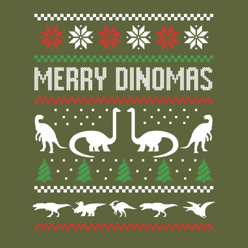 Dino Dinosaur Pull de Noël moche Joyeux Dinomas