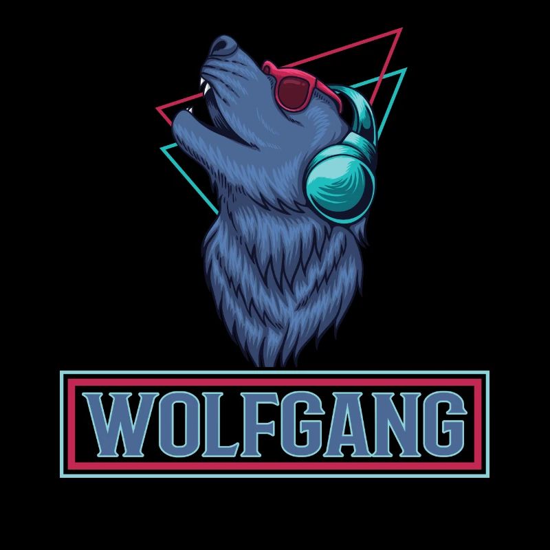 WOLFGANG Name Wolf outfit for name day with name
