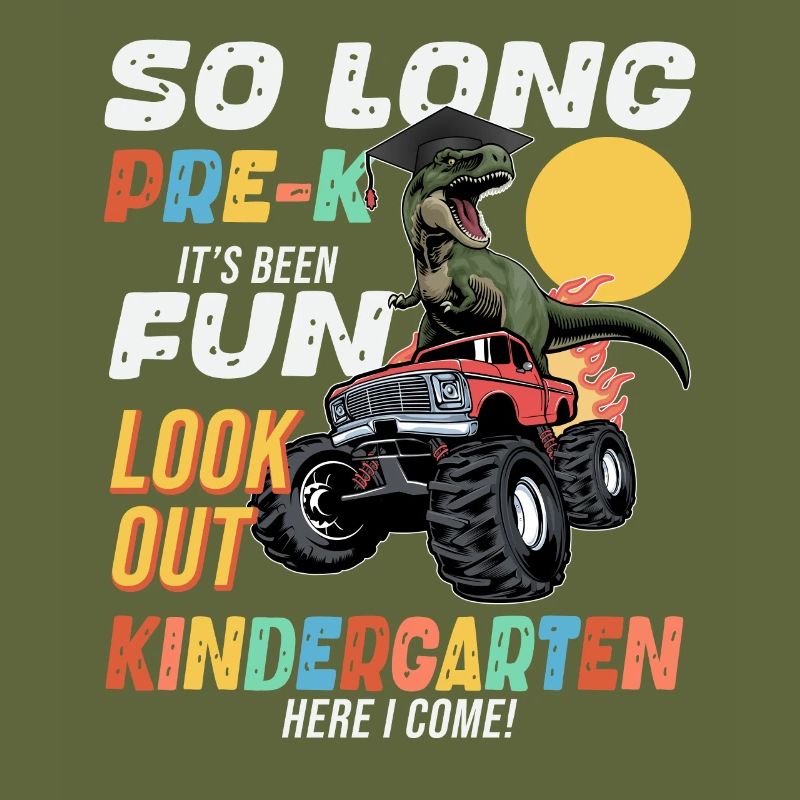 Kindergarten Graduation Dino Dinosaur T-Rex Fun