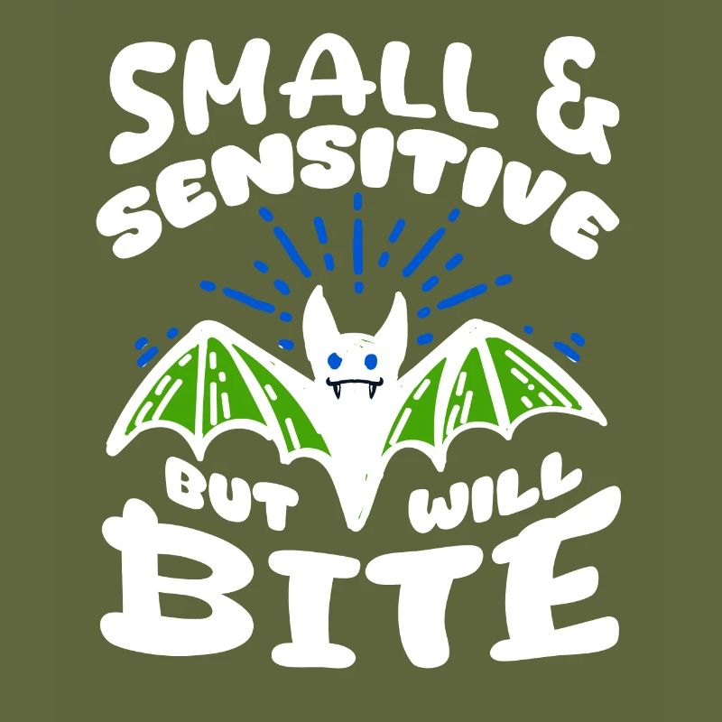 Fledermaus Halloween Small Sensitive But Will Bite