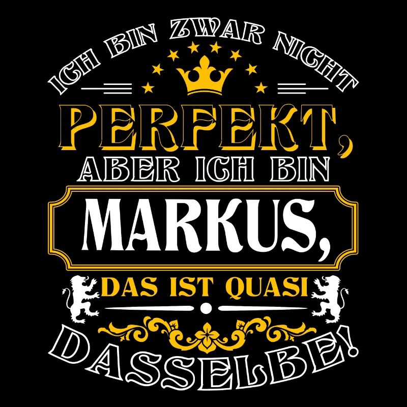 Funny MARKUS for Name Day with Name Name