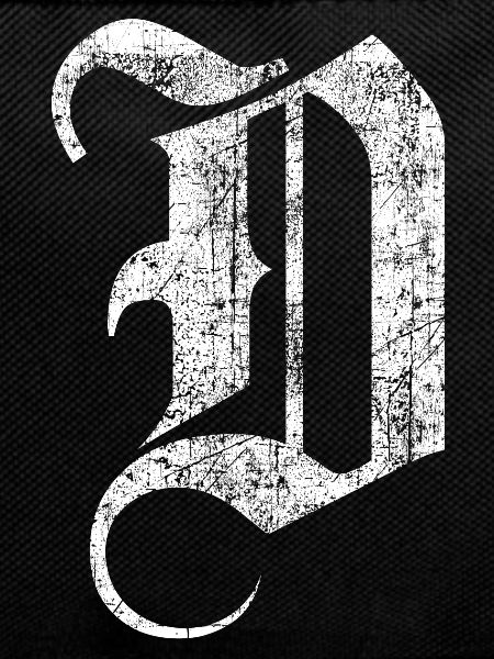 Tshirt alphabet initial D
