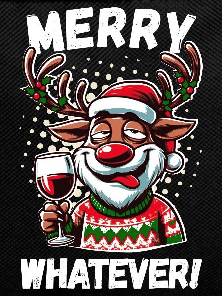 Funny Reindeer Wine