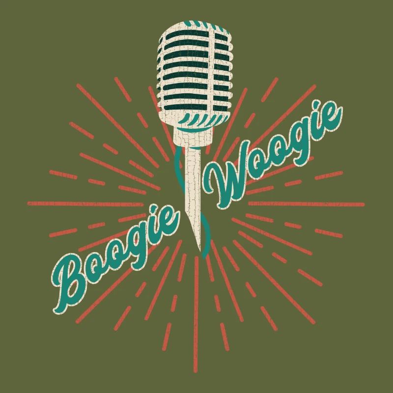 Boogie Woogie vintage microphone gift