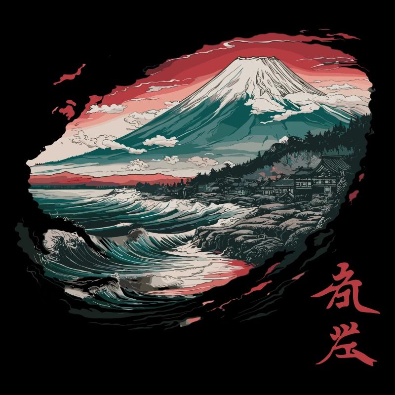 Fujiyama Fuji für einen Japaner oder Japan