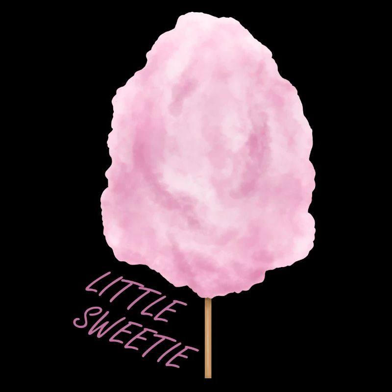 Pink cotton candy candy on the