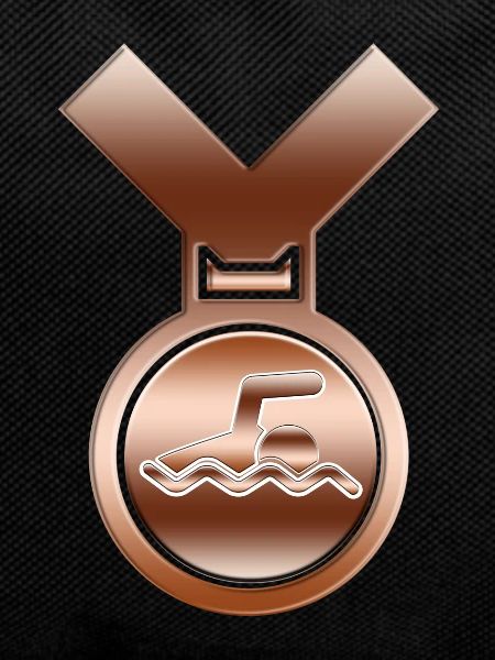 Bronze Swimming Award medal
