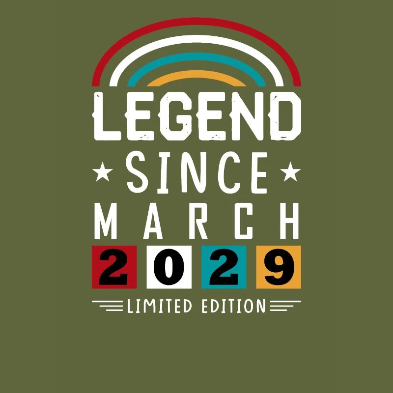 2029 Legend Since Geburtstag Geschenk März