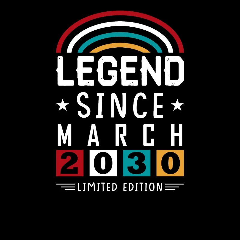 2030 Legend Since Geburtstag Geschenk März