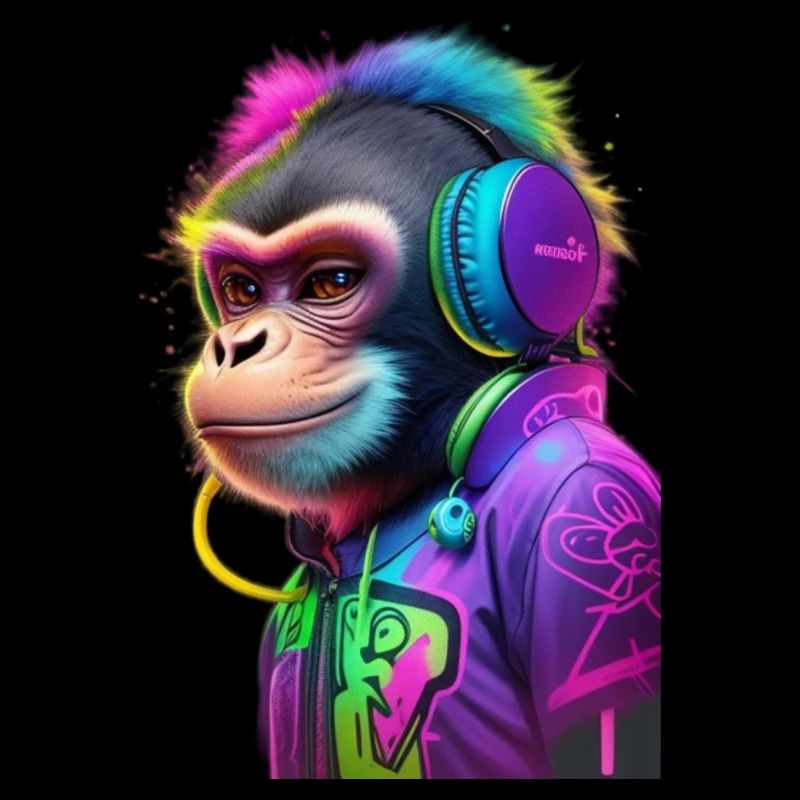 monkey music graffiti