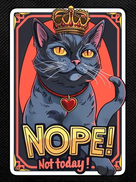 Cat doesn't feel like it