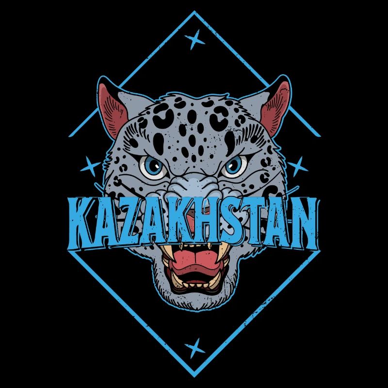 Kasachstan Souvenir Herkunft Schneeleopard