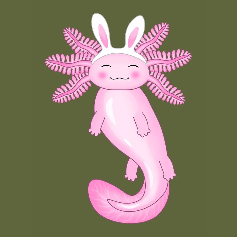 Cute Easter Axolotl