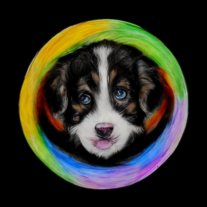 Rainbow Dog Australian Shepherd