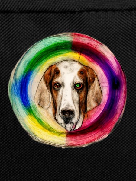 Rainbow Dog Basset Hound
