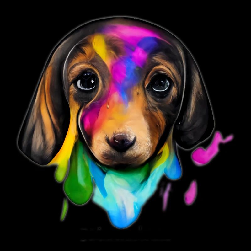 Teckel en couleur