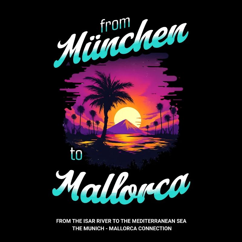 From München to Mallorca - Blue Text Edition
