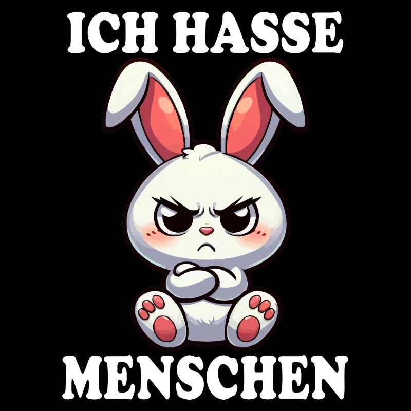 ICH HASSE MENSCHEN Hase