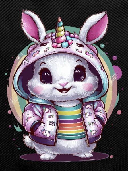 Kawaii Einhorn Hase