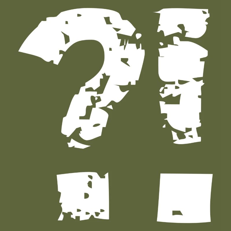 Question mark exclamation mark comic style.