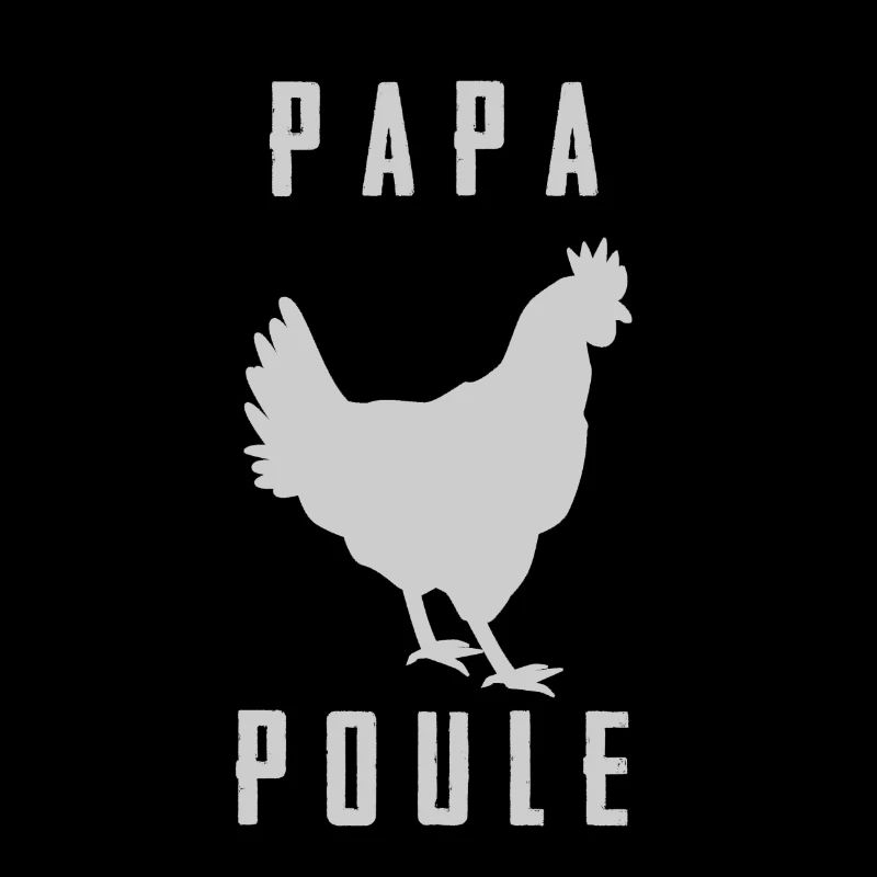 PAPA HEN Hahn Silhouette