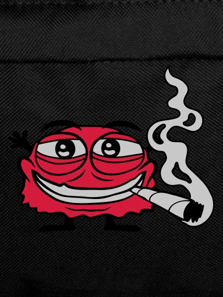 Weed smoking funny monster
