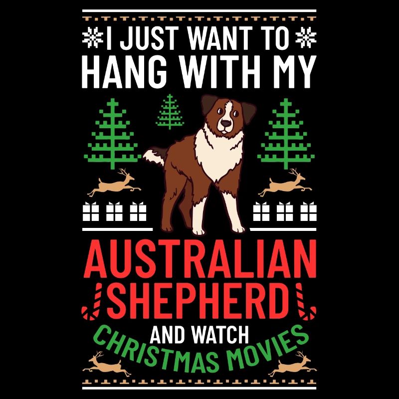 Australian Shepherd Weihnachten Hund Welpe