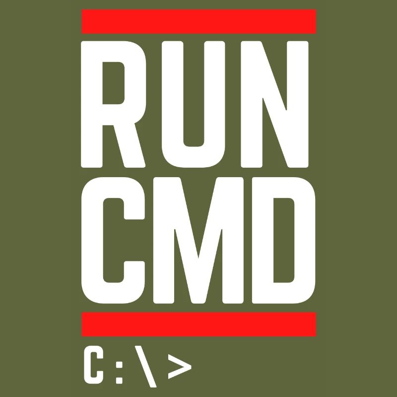 Run CMD Lustiger Spruch Informatik Nerd Code
