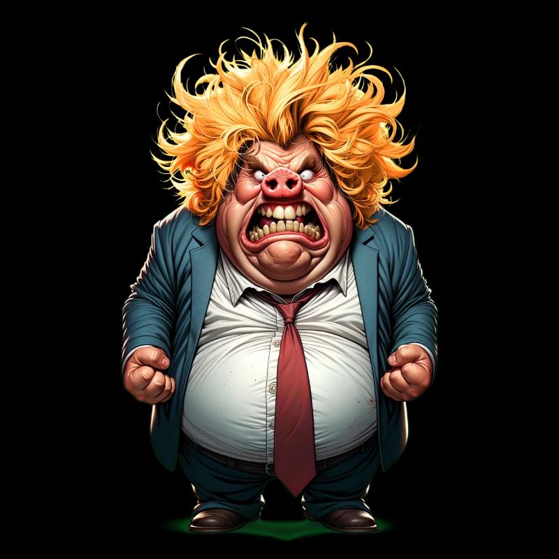 Angry Citizen Caricature