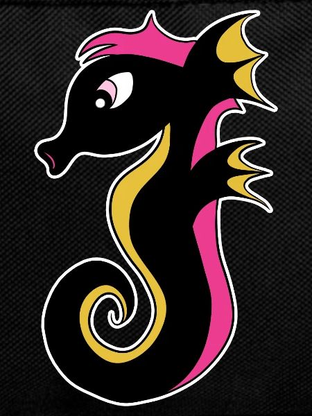 Blooming Neon Seahorse