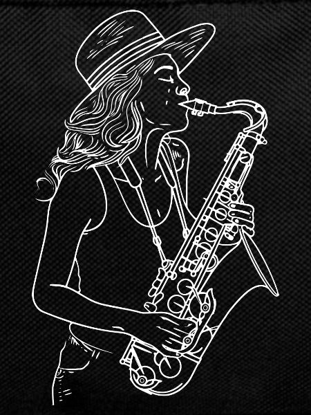 Dessin de saxophoniste