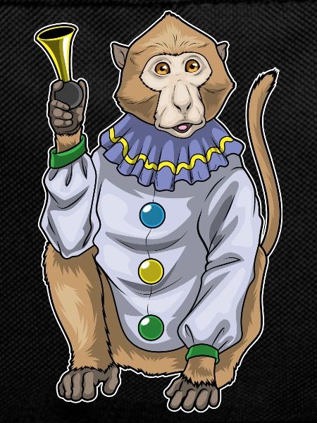 Monkey Clown Clown Horn