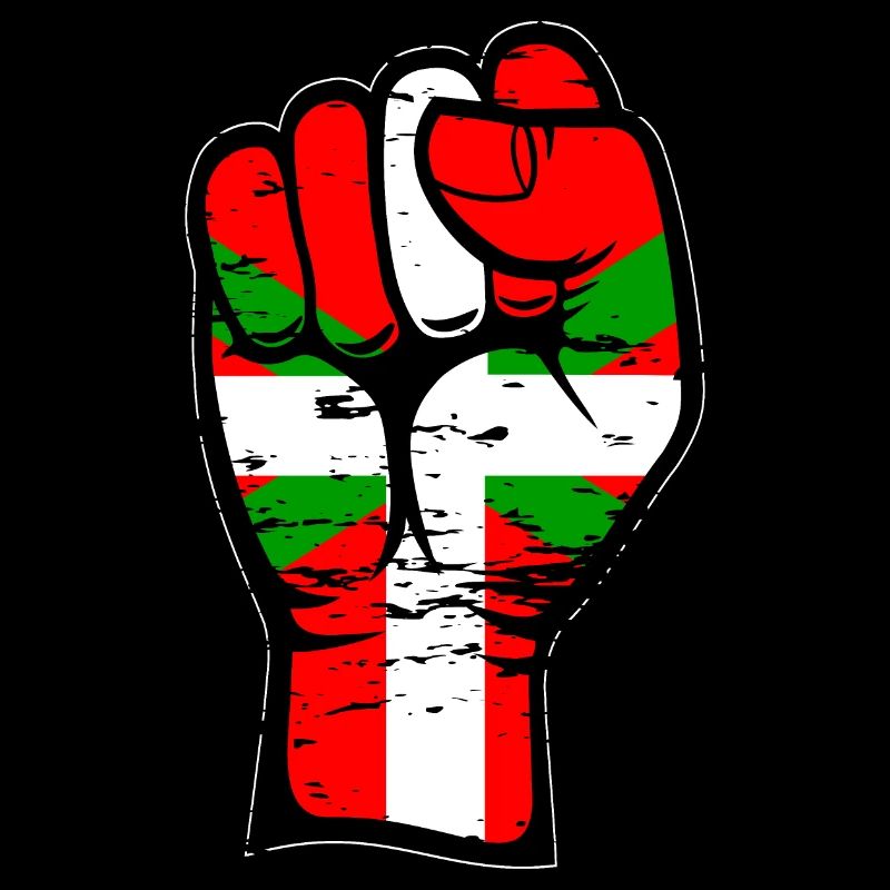 Poing de drapeau basque utilisé