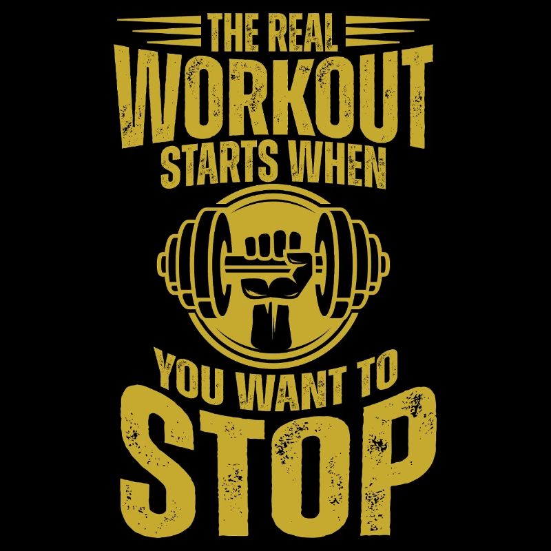 Echtes Workout startet, wenn du aufgibst